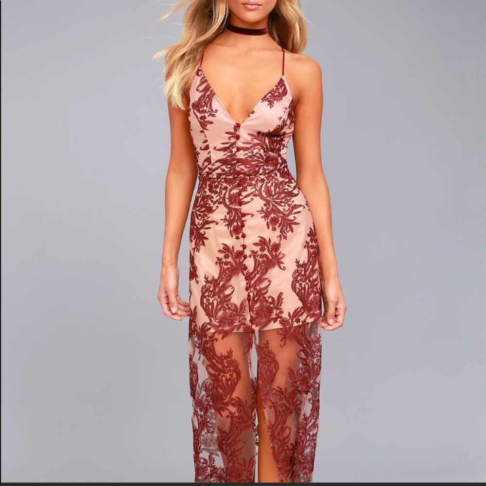 Lulus Lace Maxi Dress- Finders Keepers XS
